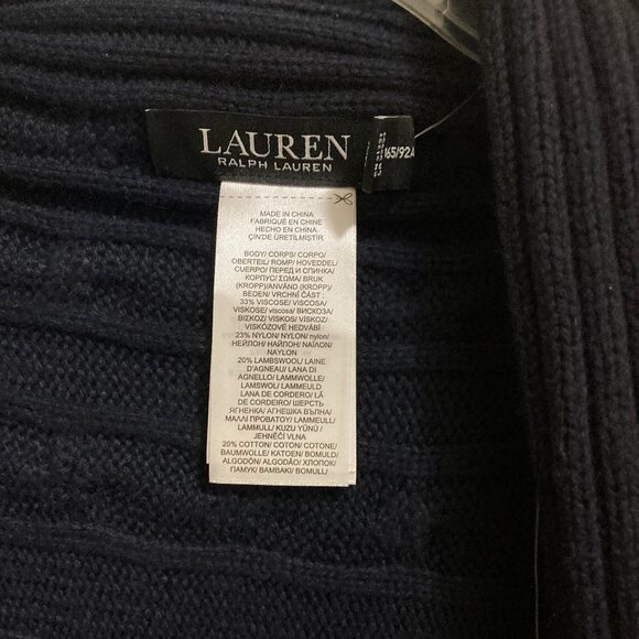 New Ralph Lauren Blue Cable-Knit Vest - Picture 9 of 9